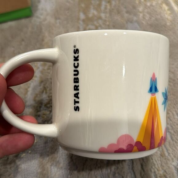 STARBUCKS Collectible You Are Here Series Florida Coffee Mug Blue Pink Orange - Picture 3 of 7